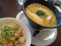 「鶏炊きそば+鶏飯セット　７８０円+３５０円」@麺道 麒麟児の写真