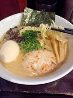 「特濃鶏ソバ800円＋味玉100円」@らーめん稲垣（仮）の写真