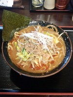 「【限定】背脂海老味噌ラーメン」@煮干 丸めの写真