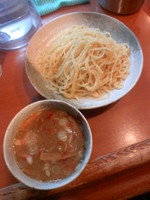 「つけそば（大盛）７５０円」@つけ麺 素家の写真