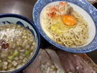 「【季節限定】かま玉つけそば￥880 ＋チャーシュー￥270」@頓知房の写真