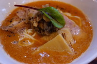 「らーめん焼き鮭搾り」@鮮魚らーめん 五ノ神水産の写真