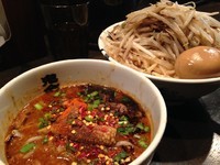 「もやしカラシビつけ麺950円味玉100円（大・カラシビW増）」@カラシビ味噌らー麺・つけ麺 神田本店の写真