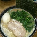 ほうれん草、味玉ラーメン