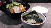 「超濃厚味噌つけめん+煮玉子(クーポンサービス)+ライス」@麺処 かっすい55の写真