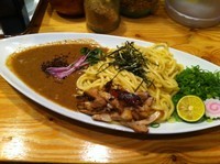 「つけ油そば」@油そば専門店 GACHIの写真
