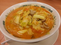 「モツ野菜ラーメン・クーポン大盛り（５７０円）」@日高屋 蒲田東口店の写真