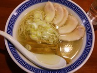 「にぼ塩そば＋うずら味玉5個＋替え玉」@にぼ神 角ふじの写真