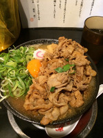 「肉玉そば700（肉増し100g 380円）無料ごはん」@肉玉蕎麦 おとど 北松戸総本山の写真