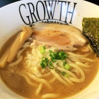 「らぁ麺 730円(麺少なめ200g→150g＝-20円）」@麺処GROWTHの写真