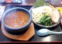 「スパイシーホットつけ麺　@882円(限定)」@札幌海老麺舎 手稲店の写真