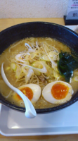 「ねぎ味噌ラーメン　マヨ丼セット　６００円　煮玉子５０円」@ラーメン房 だんだんの写真
