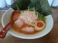 「海老塩とんこつ(替玉1個無料)850円」@まる兵らーめん 高崎本店の写真