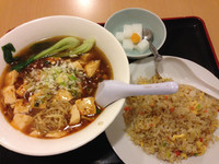 「麻婆麺＋半炒飯定食」@台湾グルメの写真