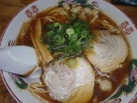 「尾道らーめん(580円)半炒飯セット(200円)他」@三公の写真