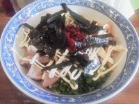 「辛エビマヨ油そば　６９０円」@らーめん がんちゃの写真