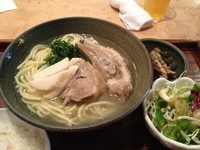 「ソーキそば定食」@沖縄料理 ぶがりの~しの写真
