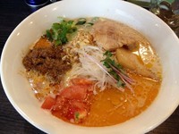 「【２月限定】豆乳とトマトを使った肉みそ麺（８００円）」@麺処 ほん田 nijiの写真