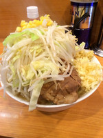 「小ラーメン700円＋味噌100円＋しょうが50円＋ヤサイ＋ニンニ」@ラーメン二郎 八王子野猿街道店2の写真