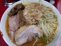 「[期間限定]ラーメン+味噌Ⅱ ニンニクアブラ 750円」@ラーメン二郎 西台駅前店の写真