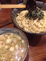 「ベジ豚骨魚介つけ麺+大盛り」@中華麺家 まんまるの写真