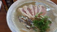 「らぁ祭記念限定　煮干し白湯ラーメン」@麺ゃ しきの写真