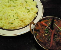 「カダイプラウン＋サフランライス＝１５４０円　※」@ラズィーズの写真