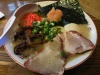 「【２月限定】九州博多メンタイらぁめん＋味玉：クーポン　＋替玉」@らあめん 寸八 総本店の写真