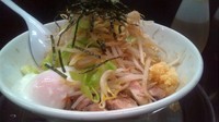 「あぶらそば　麺少なめ　やさい　にんにく　600円」@らーめん かばとらの写真