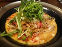 「マスカルポーネ風味の海鮮汁なし坦々麺980円」@炎神の写真