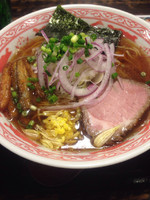 「醤油中華そば+大盛り」@堀切とんこつ麺屋 神髄の写真