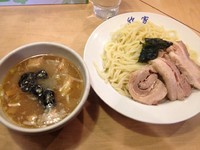 「豚入りつけめん」@手打ちつけ麺 欣家の写真