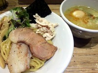 「鶏つけそば塩（鶏ｘホタテ）￥750」@NOODLE STOCK 鶴おかの写真