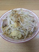 「チャーシューメン 汁なしソース味（ヤサイニンニクアブラ）」@ラーメン二郎 環七新代田店の写真