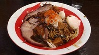 「炎の特製まぜそば(並･辛さ『２』)」@ラーメン凪 炎のつけめん 西新宿店の写真