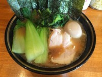 「ラーメン＋味付玉子＋青梗菜（￥630＋￥70＋￥50）」@末廣家の写真