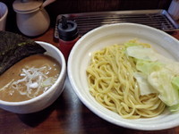 「四種の魚のつけ麺（大盛同料金）800円＋味めし100円」@『   』（無銘）の写真