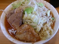 「小ラーメン 辛い奴 しょうが ヤサイ少なめ」@ラーメン二郎 八王子野猿街道店2の写真