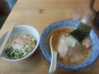 「塩￥700　+　ミニ叉焼丼￥250」@麺処 いし川の写真