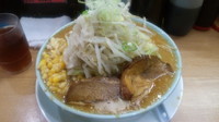 「濃厚味噌豚そば 太麺中盛ﾆﾝﾆｸｱﾌﾞﾗ少し」@ラーメン慶次郎 亀戸店の写真