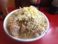 「小ラーメン＋豚」@ラーメン二郎 目黒店の写真