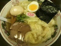 「わんたんラーメン（白）＋半熟玉子 （140212）」@向嶋 だるまの写真