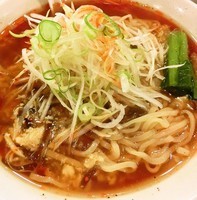 「酸辣湯麺(大盛無料)ギョーザセット(808円)」@幸楽苑 花巻店の写真