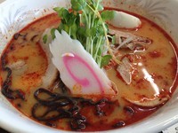 「赤池地獄の黒ラーメン 1,000円」@極楽茶屋の写真