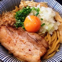 「煮干し油そば（中盛300ｇ）」@大黒屋本舗 春日部店の写真