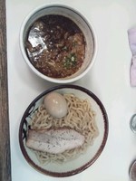 「味玉かつおつけめん(あつもり)」@らーめん 凌駕の写真
