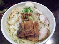 「ガッツリ鶏まぜそば(980円)」@濃厚鶏そば 麺屋武一 新橋本店の写真