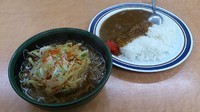 「満腹セット(天ぷらそば+カレーライス)」@かしわや 武蔵小杉店の写真