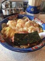 「ミックスワンタン麺(1150円)+大盛(150円)」@たんたん亭の写真