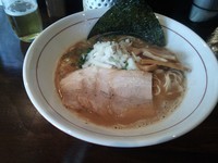 「濃厚煮干しそば+ビール」@いりにぼの写真